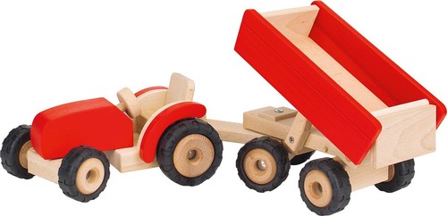 Traktor mit anhänger - traktor, kippbar