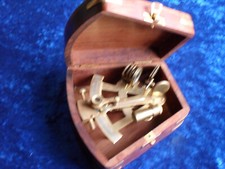 sextant messing-edle Holzbox
