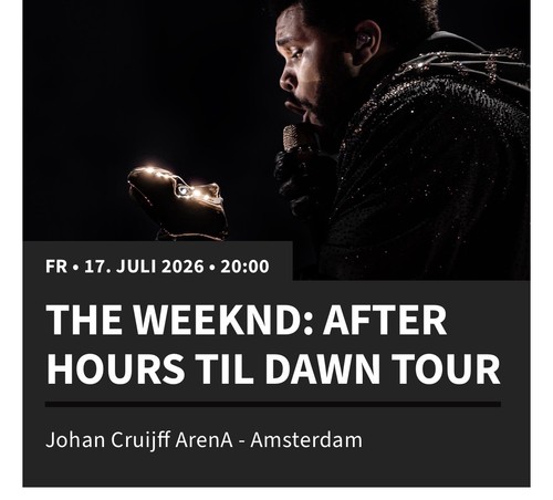The weeknd tickte amsterdam - the, 17