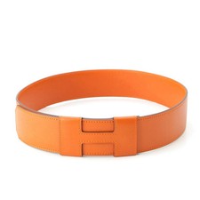 Hermes Gürtel mit Gravur Leder Motiv Accessoire Orange 40