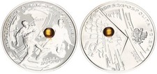 Polen 10 Zloty 2002 Fußball WM mit Bernstein Ball PP 115167