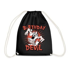 Looney Tunes Taz Tasmanischer Teufel Geburtstag Turnbeutel, One size, Schwarz
