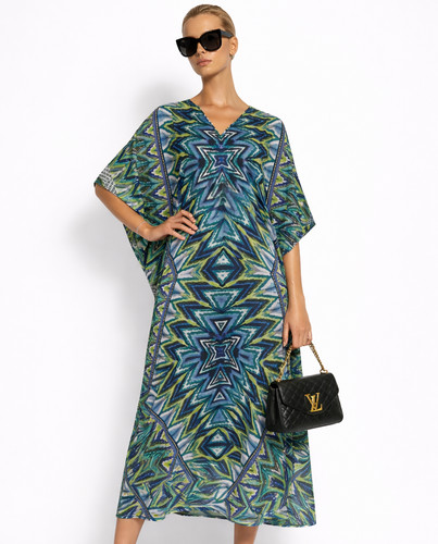 Damen kaftan sommerkleid - damen,