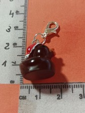 Charms Anhänger Ente dunkel 3D Lila oder braun 1484