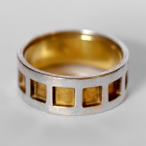 Zweifarbiger herrenring - zweifarbiger,