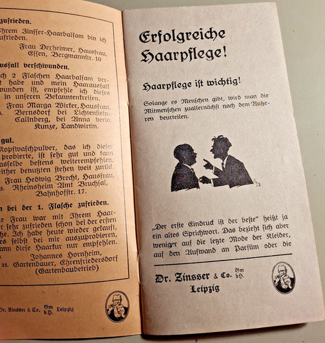 Haarpflege 1935 zinser - haarpflege, 1935,