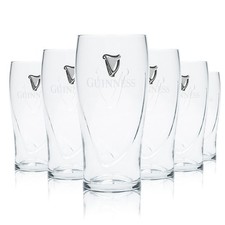 6x Guinness Bier Glas 0,5l