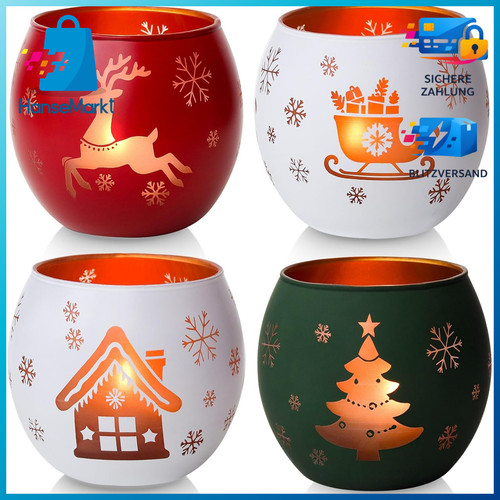Teelichthalter 4er set - teelichthalter,