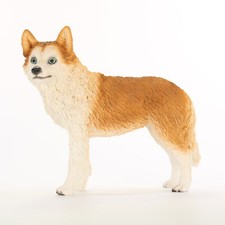 Husky Figur Handbemalt Statue