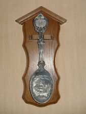 Frieling Zinn Jahreslöffel 1985 Altes Rathaus Freiburg Löffel auf Eichenholz Z04