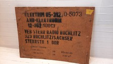 DDR VEB STERN RADIO ROCHLITZ ELEKTRONIK BERLIN PAPPE DECKEL SCHILD GDR OSTALGIE