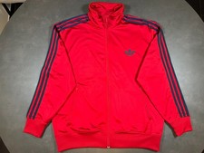 ADIDAS ORIGINALS FIREBIRD TT OG Jacke Rot Dunkelblau Gr. XL Retro Vintage