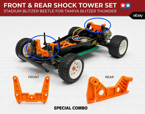 Front rear combo shock - shock, tower