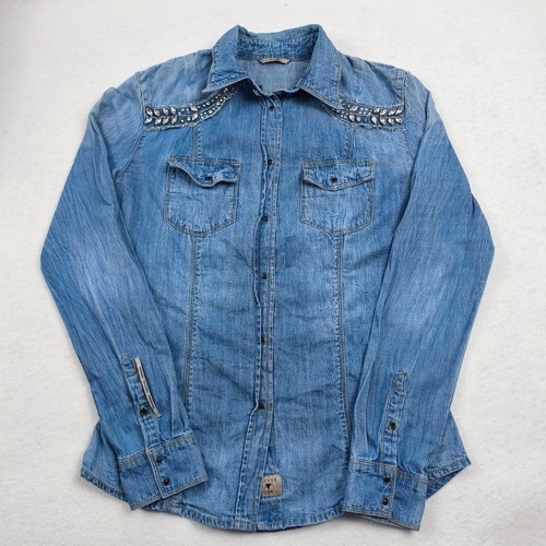 Guess jeanshemd damen blau - guess,