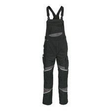 Kübler ACTIVIQ cotton+ Latzhose schwarz/anthrazit 94