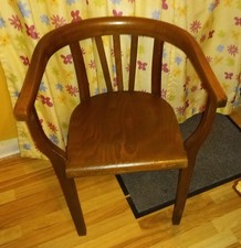 Antiker Gropius Buchenholz Armlehnstuhl, Schreibtischstuhl