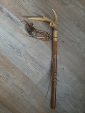 Indianer Friedenspfeife Alt mit Hirschgeweih