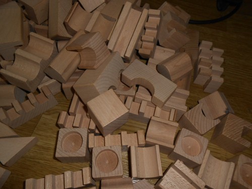 Holz bausteine bauklötze - holz, in