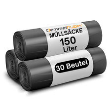 Müllsäcke 150L extrastark 75µm reißfest Müllbeutel Abfallbeutel Müllsack Müll