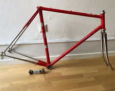 BERMA Rennrad Rahmen "Super Record" Chromoly Columbus RH 54 mit Anbauteilen