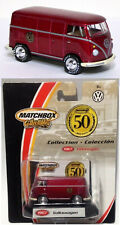 MATCHBOX COLLECTIBLES VW T1 1967 KASTENWAGEN PANEL 50 YEARS (2001) OVP/MOC - RED