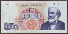ITALIEN 1000 LIRE Banknote