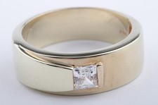 Goldring 375 Gelbgold Kristall