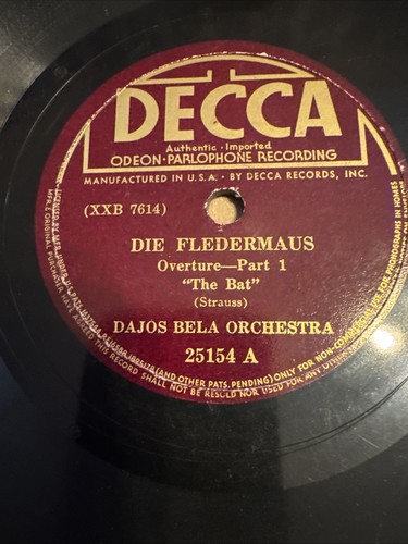 Decca rpm dajos bela - 78,