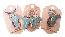 Herr der Ringe Elfenblatt Halskette Ohrringe Abzeichen 3D-gedruckt Tolkien Geschenk UK