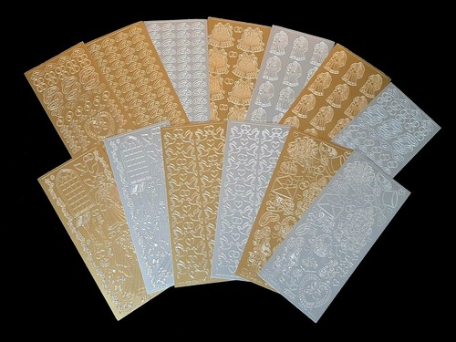 Sticker zur hochzeit silber - sticker,