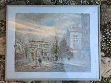 Gemälde Bild Berlin Öl, Leinwand, Häuser, Torbogen