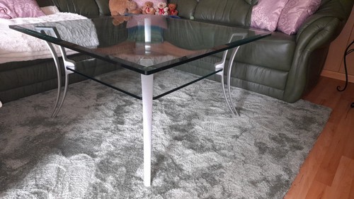 Glas couchtisch 90x90x50 mit - glas, couchtisch,90x90x50