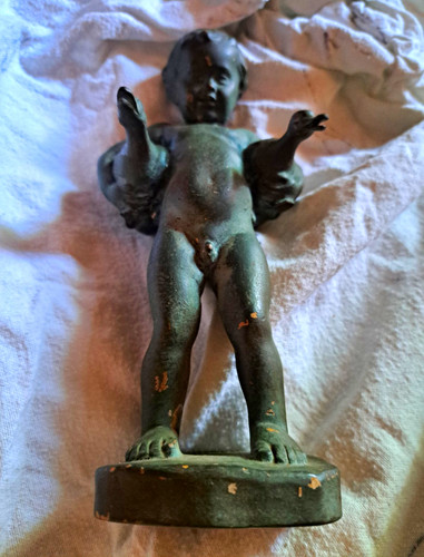 Engel figur putto skulptur - figur/putto,
