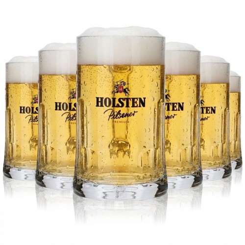 Holsten glas 5l bierkrug - 6x,