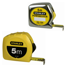 STANLEY Bandmaß Rollbandmaß Bandmass Powerlock, Kunststoff 2m 3m 5m 8m 10m