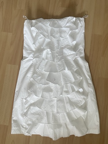 Zara minikleid weiß rüchen - zara,