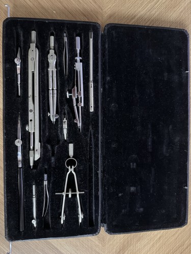Ddr reißzeug zirkelkasten - ddr,