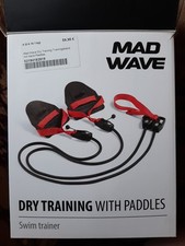 MAD WAVE * DRY TRAINING * Trainingsband mit Paddles * Rot * TOP Zustand