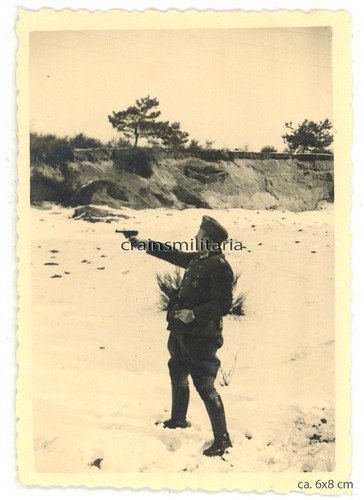 Orig foto offizier mit luger - offizier,