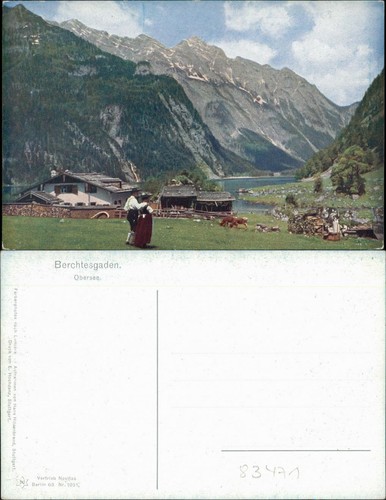 Ansichtskarte berchtesgaden - ansichtskarte,