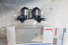 Märklin H0 46581 Kohlestaubwagen 2 silberne Behälter, Bremserbühne, KK,  OVP