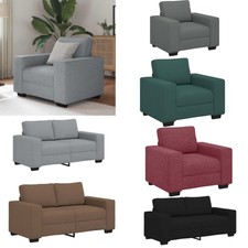 Sessel Dunkelgrau Stoff Sofa
