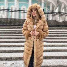 Damen Winter echte Fuchs Pelz