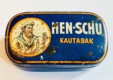 Kautabak Henschu Matrose Blechdose Priem Nordhausen Kautabaktopf Kautabakdose