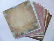 12 x Designpapier - 15x15cm - 12 versch. Motive