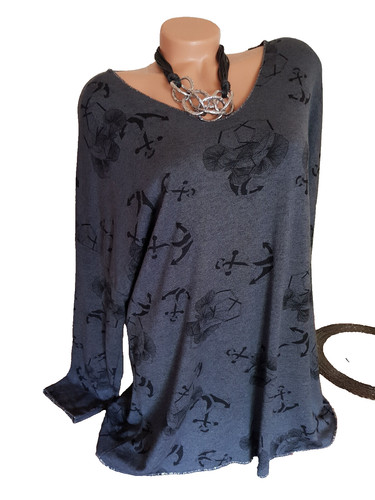 Feinstrick tunika shirt - shirt, bluse