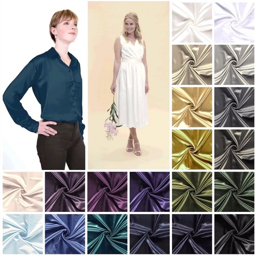 Elastische satin stoffe - elastische,