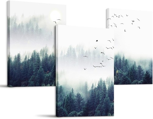Wald nebel bilder leinwand - wald,