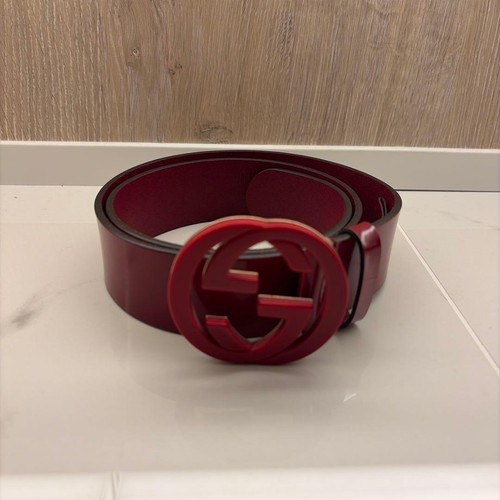 Gucci ledergürtel rote - gg,