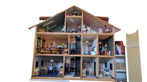 Antikes puppenhaus zimmer - antikes, 8
